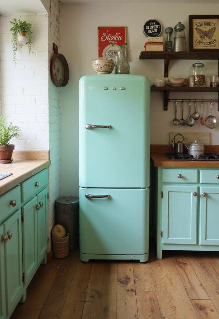 21 French Style Kitchen Ideas That Will Make You Fall in Love with Cooking Again! - 8. Charming Vintage Appliances